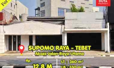 dijual ruko gudang kantor jl supomo raya tebet