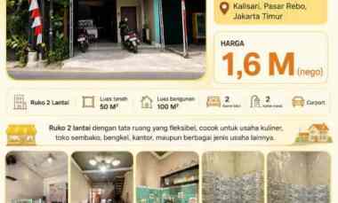 dijual ruko gudang kantor kalisari