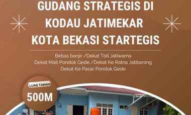 dijual ruko gudang kantor kodau jatimekar bekasi