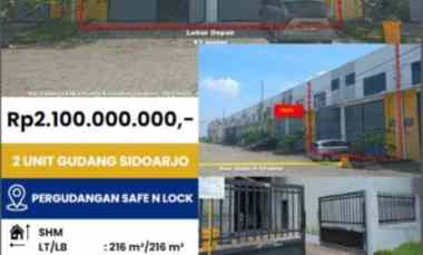 dijual ruko gudang kantor komplek pergudangan safe n