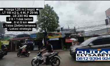 dijual ruko gudang kantor kramat jaya tugu