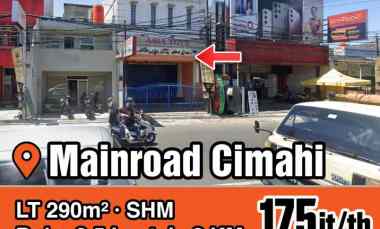dijual ruko gudang kantor mainroad cimahi