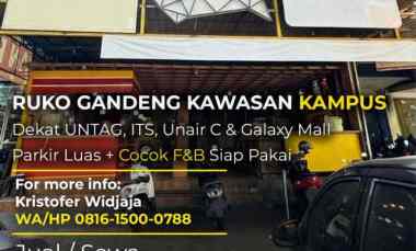 Dijual Disewakan Ruko Manyar Garden Regency Nginden Surabaya Timur 3 L
