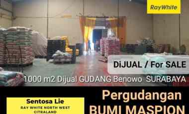 dijual ruko gudang kantor pergudangan bumi maspion