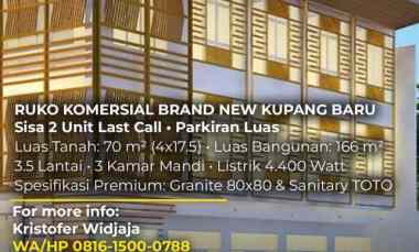 dijual ruko gudang kantor raya kupang baru