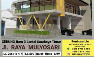 Dijual Gedung Raya Mulyosari Surabaya Timur - Parkiran Luas