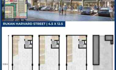 dijual ruko gudang kantor rukan harvard street pik2