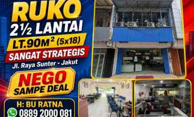 Jual Cepat Ruko Strategis di Jalan Raya Sunter Jakarta Utara