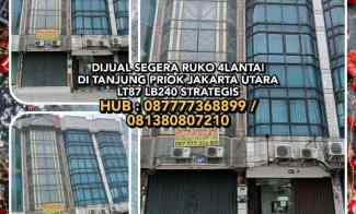 Dijual Segera Ruko di Tanjung Priok Jakarta Utara Lt87 Lb240 Strategis