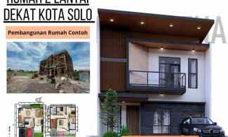Dijual Rumah 2 Lantai Barat Solobaru