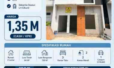 dijual rumah 2 lantai dekat grand galaxy bekasi