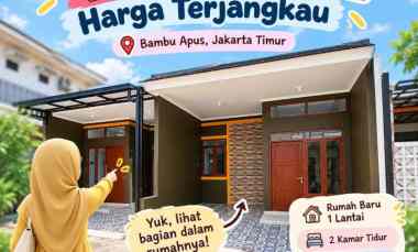gambar dijual rumah bambu apus