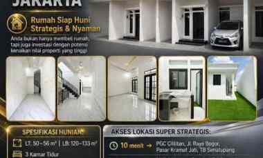 Dijual Rumah 2 Lantai Bonus Rooftop di Kramat Jati Jakarta Timur