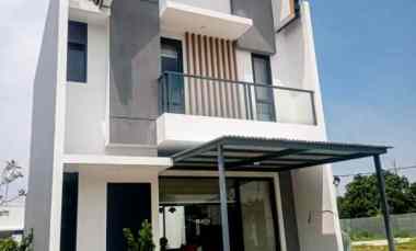 Rumah Konsep Minimalis Modern dalam Cluster Asri di Bintaro