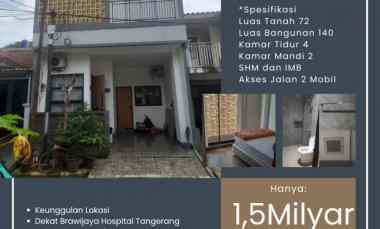 dijual rumah bintaro serpong utara