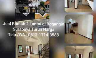 Rumah Dijual di Bogangin Surabaya 2 Lantai Turun Harga, 0812.1714.3588