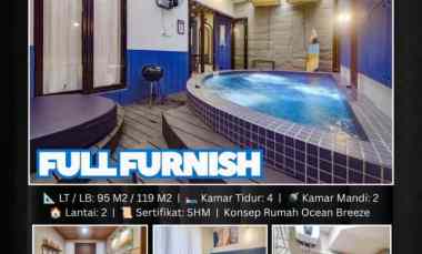 Rumah Villa Full Furnish di Kawasan Elite Tepi Danau Bukit Golf Cibubr