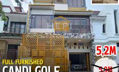 Dijual Rumah Baru Renovasi Full Furnished Candi Golf Semarang