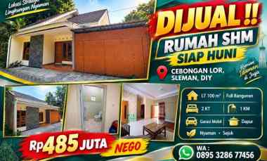 dijual rumah cebongan lor mlati sleman diy