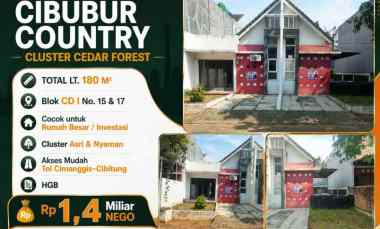 dijual rumah cibubur country cluster cedar forest