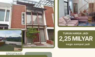 Rumah Full Furnish Cigadung Dago Bandung Utara 3 Lantai Rooftop