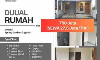 dijual rumah ciganitri