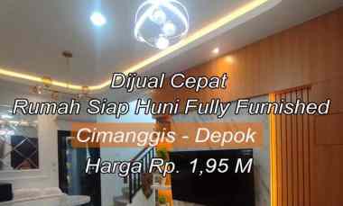 Dijual Rumah 2 Lantai - Menghadap Danau Green Lake View Cimanggis