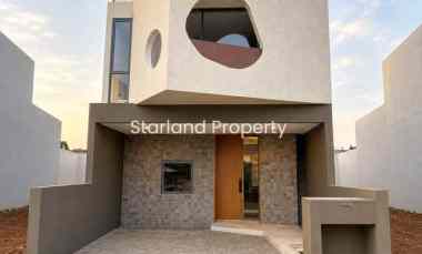 Rumah Desain Modern Mediteranian Estetik Unik di Bintaro