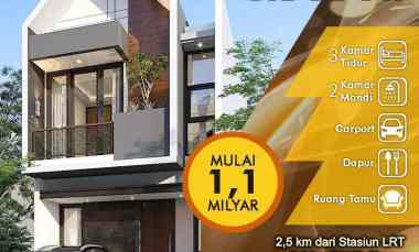 Rumah Dijual di Cibubur,jaktim dekat Stasiun LRT Harjamukti