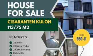 Dijual Rumah 2 Lantai Desain Modern di Cisaranten Kulon Arcamanik