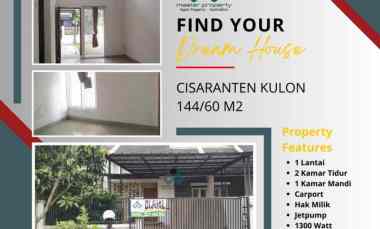 Dijual Rumah 1 Lantai Masih Ada Sisa Lahan Kosong Luas di Cisaranten