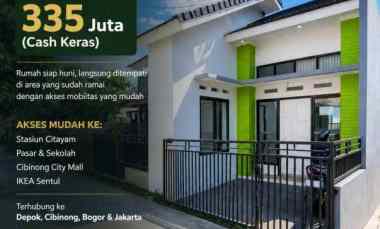 Dijual Rumah Baru Siap Huni dekat Stasiun Citayam Pabuaran Bogor
