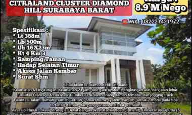 dijual rumah citraland diamond hill
