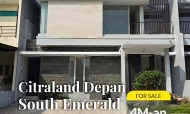 Rumah Diijual Citraland Cluster Depan South Emerald Mansion Surabaya