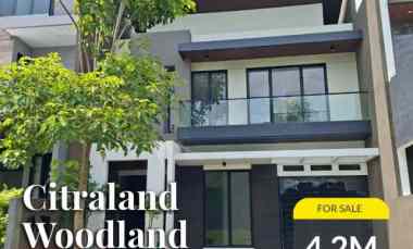 Rumah Dijual Citraland Woodland Surabaya Barat Brand New House