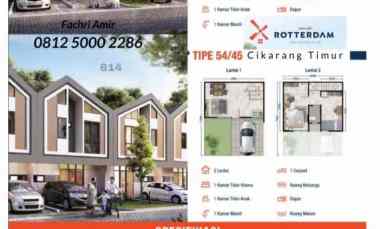 dijual rumah cluster rotterdam
