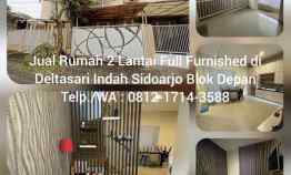 Rumah Dijual Deltasari Indah Sidoarjo 2 Lantai Full Furnished