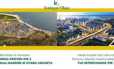 dijual rumah di kuningan village pik2 tipe marble hook