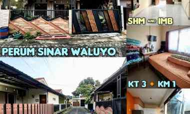 dijual rumah di perum sinar waluyo semarang