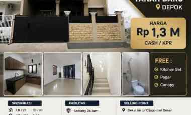 dijual rumah di tanah baru depok 2 lt