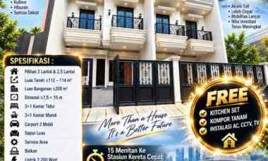 Dijual Rumah American Classic di Duren Sawit Jakarta Timur