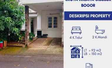 dijual rumah elegan dan asri kotawisata cibubur