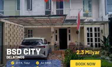dijual rumah furnished murah di delatinos bsd