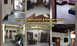 Dijual Rumah Kost Rumah Induk di Gayamsari Semarang Lt 290m Lb400m