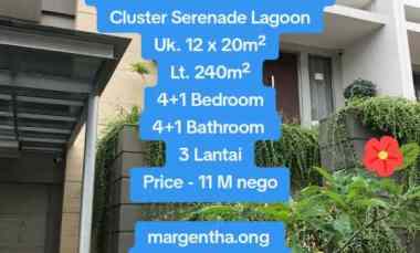 dijual rumah golf island pik cluster serenade lagoon