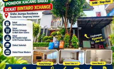 Rumah Strategis Pondok Kacang Barat dekat Bintaro Xchange