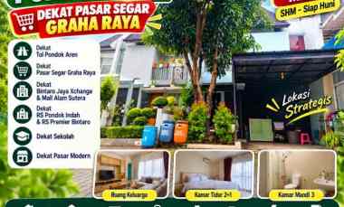 Rumah Siap Huni Pondok Aren dekat Pasar Segar Graha Raya