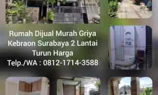 Rumah Dijual Griya Kebraon Surabaya 2 Lantai Murah Turun Harga