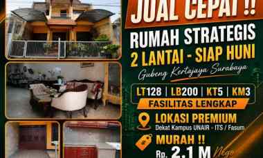 dijual rumah gubeng kertajaya surabaya