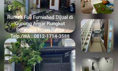 Rumah Dijual Gunung Anyar Rungkut Surabaya Full Furnished Turun Harga